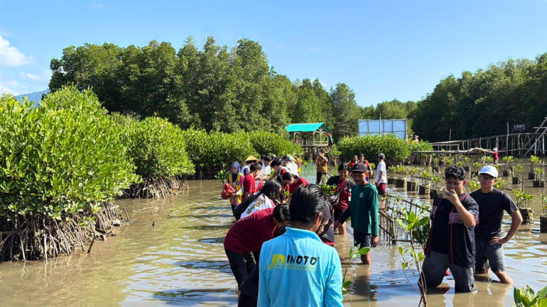 Giáo phận Tanjungkarang trồng 5.000 cây đước hưởng ứng Ngày Trái Đất 2026